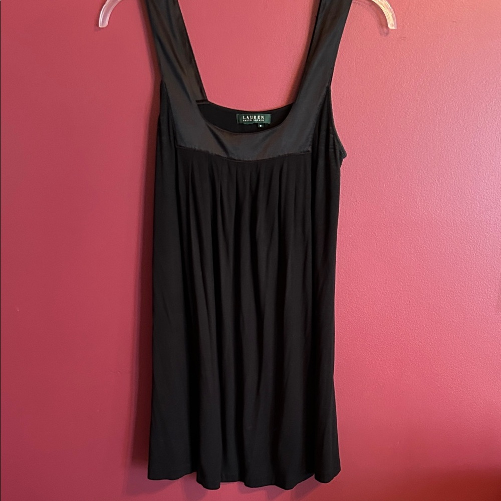 Ralph Lauren Black Sleeveless Lounge Dress